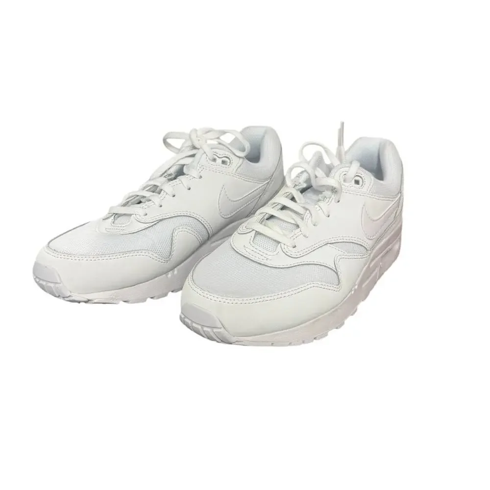 NIB! Nike Air Max 1 (GS) White Athletic Sneaker - Youth 7 / Women 8.5